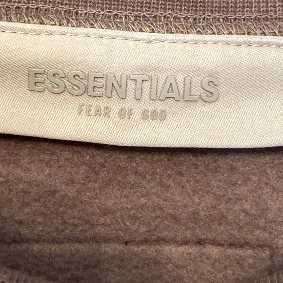 ESSENTIALS FEAR OF GOD Brown Relaxed Crewneck as XS - Picture 4 of 8